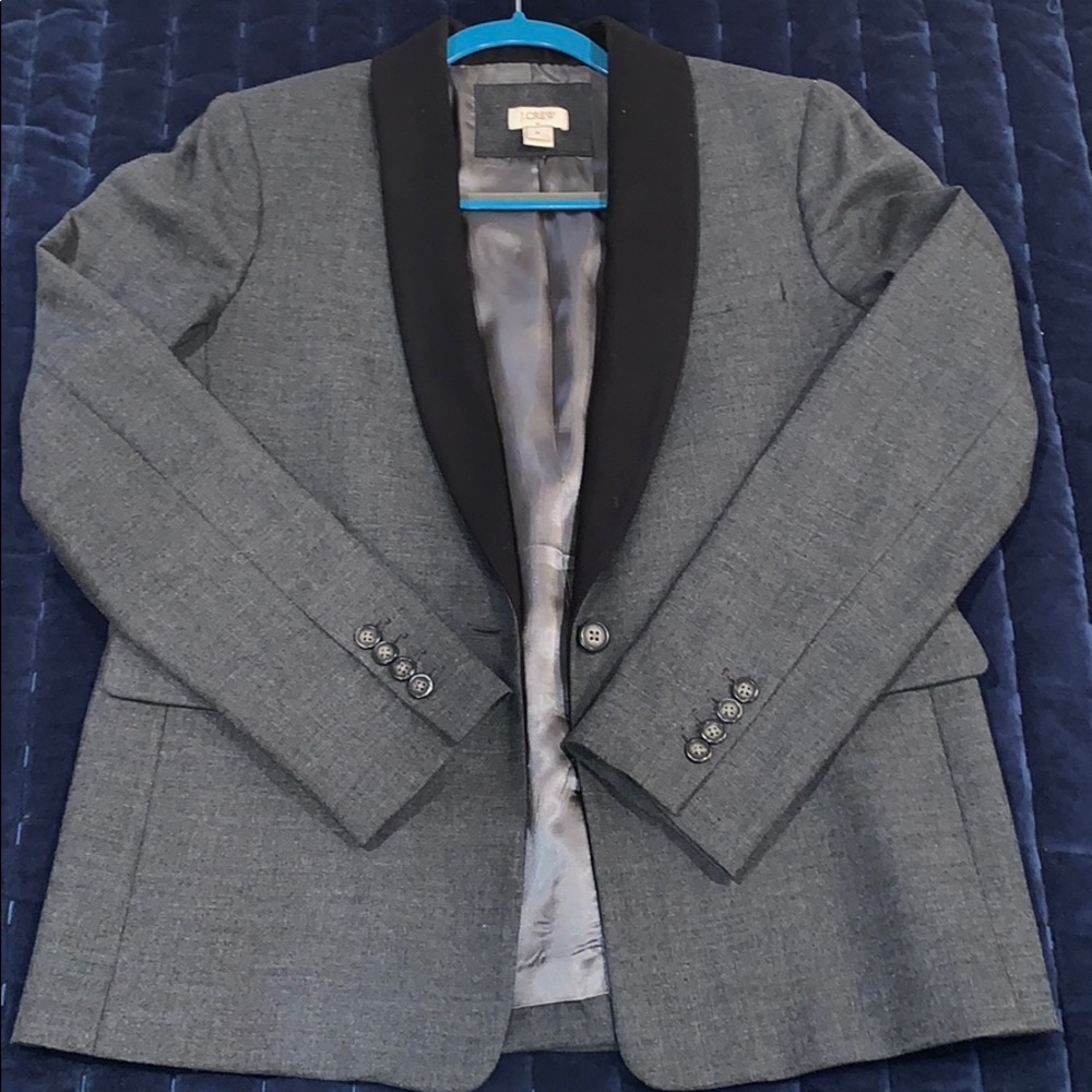 J. Crew black and dark grey suit blazer